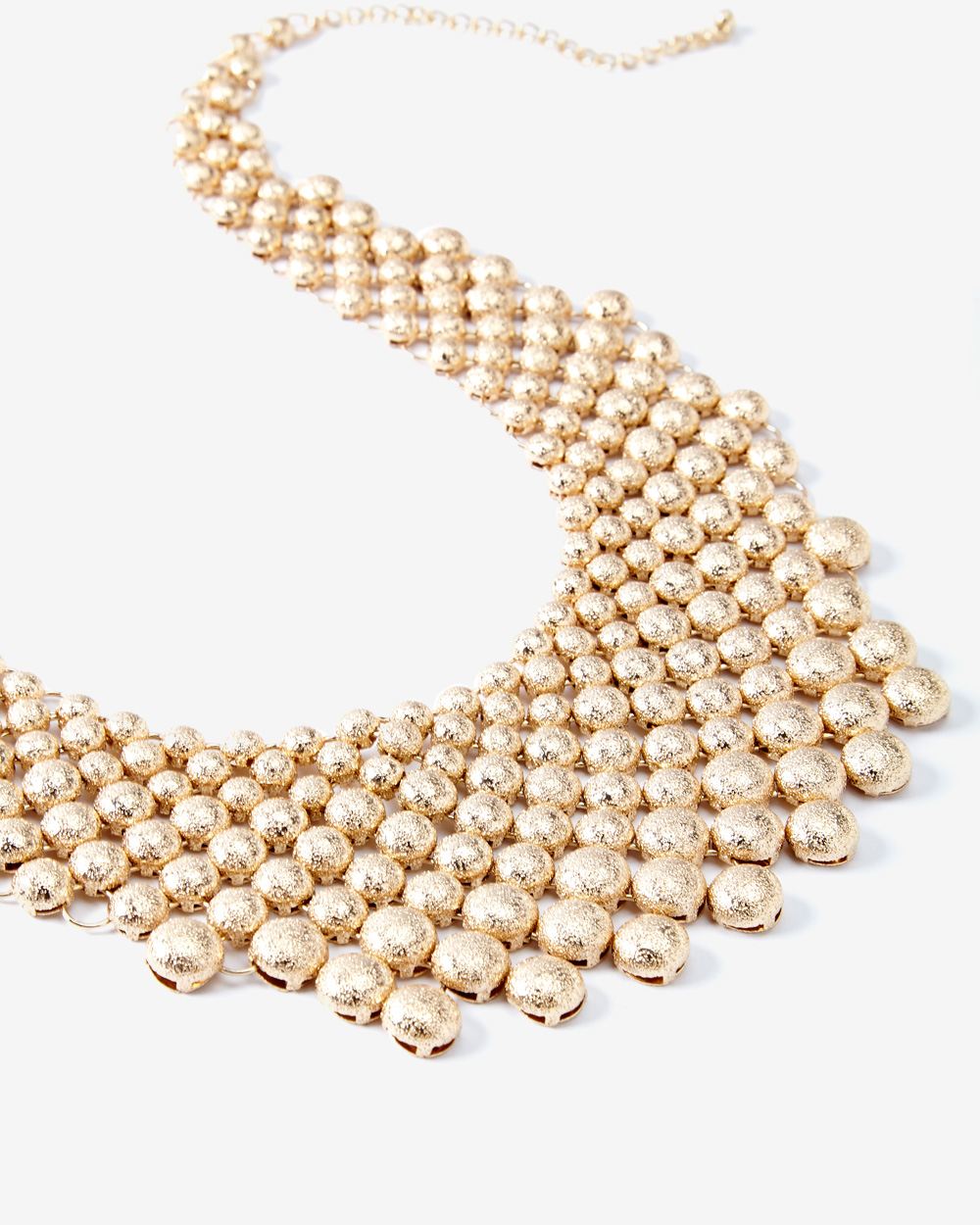 Metal mesh bib necklace RW&CO.